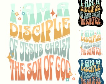 Tema 2024 YW, Soy discípulo de Cristo Pegatina digital, tema juvenil 2024 SUD, Hoja de pegatinas digitales PNG y svg