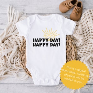 Arquivos de corte png de sublimação de felicidade Licença comercial svg Happy Day Sublimation png Download instantâneo