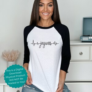 Jaguars SVG Jaguars Nation svg EKG line Heartbeat Line Jaguars  Gift for Her Gift for Dad Png Love Jaguars Instant download Cricut