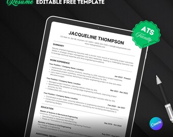 Plantilla de CV limpio 2026: CV y carta de presentación modernos en Canva / CV editable para quienes buscan empleo