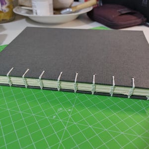 A5 Notizbuch mit koptischer Bindung | 120 g Clairefontaine Papier | Cremefarben | Handgenäht | Skizzen- & Journalingbuch