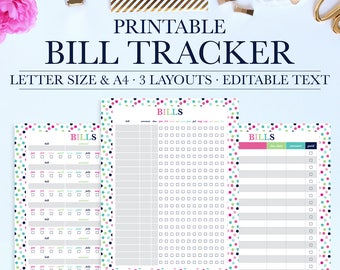 bill pay tracker
