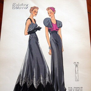 Amazing Digital French PARIS FASHION Pictures 1900-1960s- Over 1,500 Pictures + Sewing Pattern Drafting