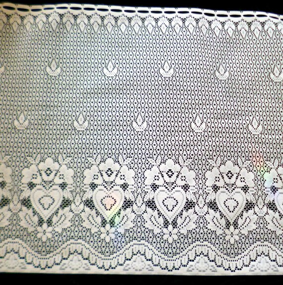 BEAUTIFUL New European FLOWERPOT 12 Valance Fabric Lace Cafe Curtain
