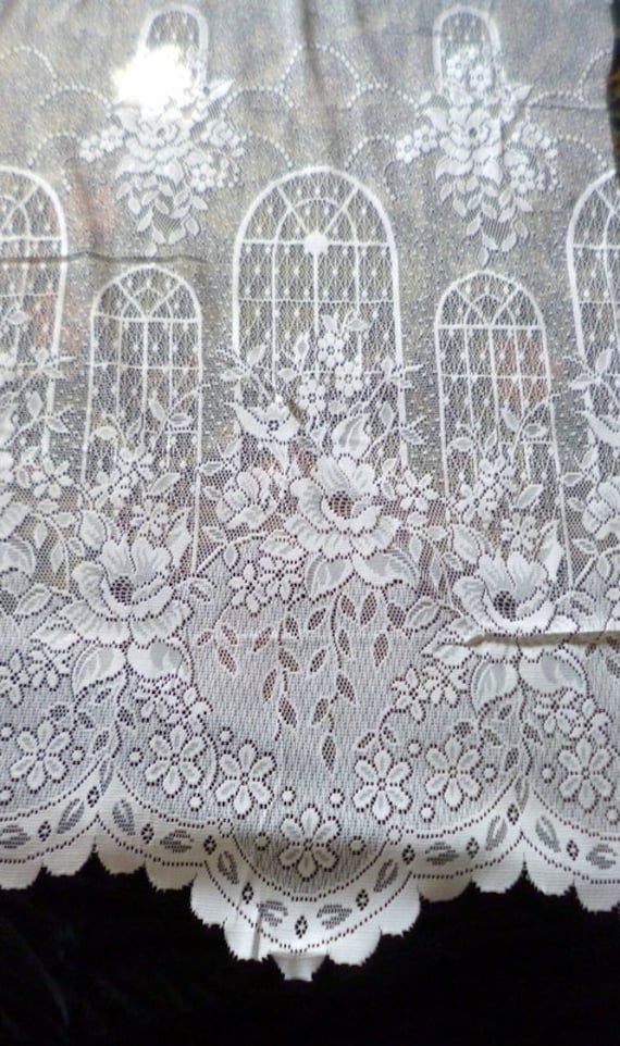 lace curtain material by the yard