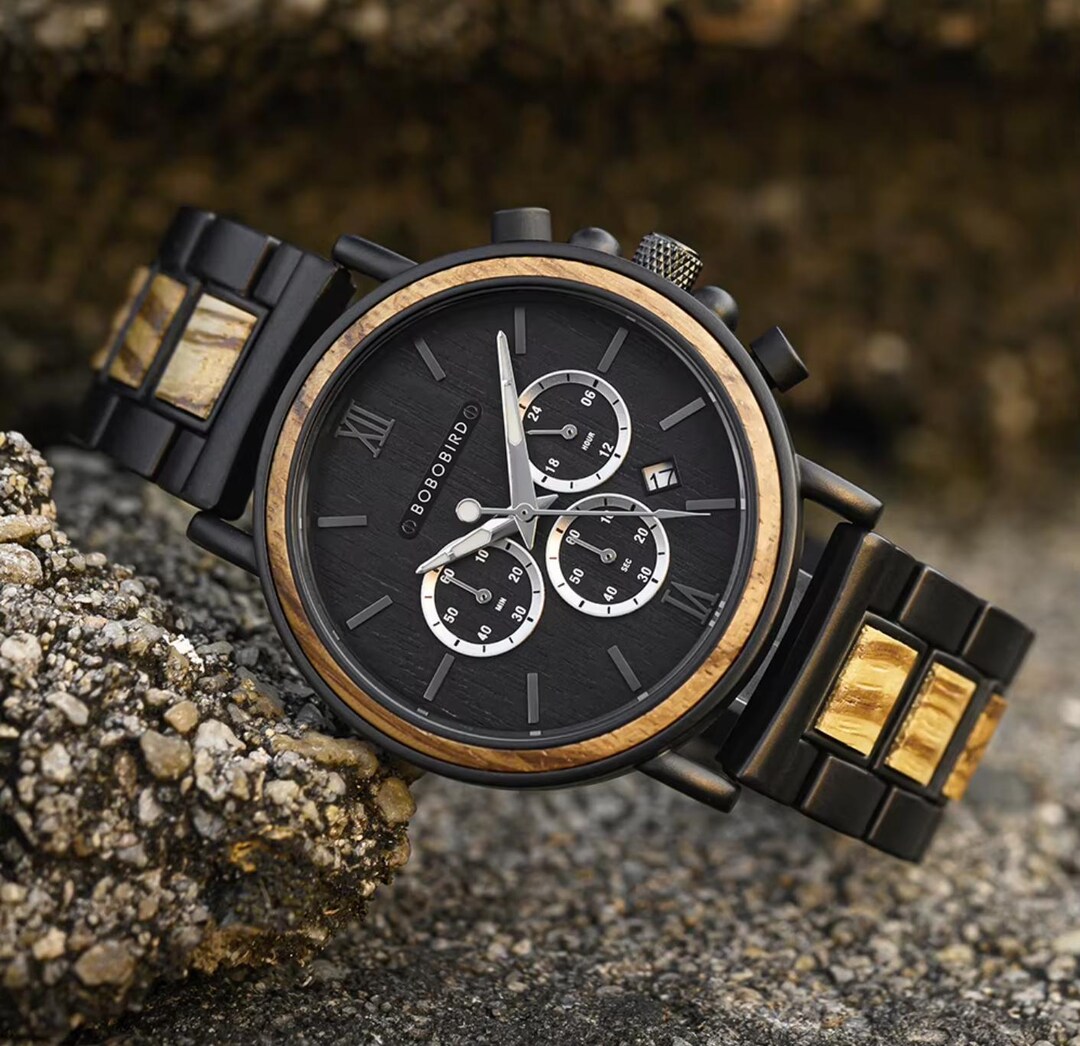 Top New Fashion Wooden Quartz Watch Luminous Multifunction Automatic ...