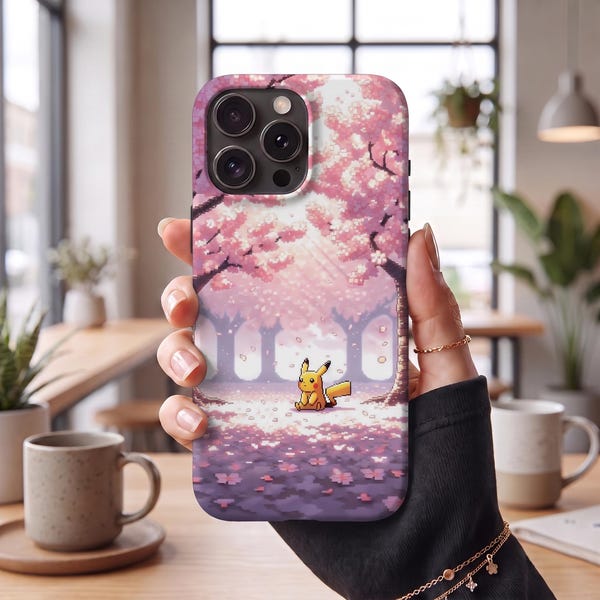 Pika Anime Manga iPhone Case for iPhone 18, 17, 16, 15, 14 Pro Max XS XR Mini 7 X Plus & Samsung S24 S25 S26 Ultra, Google Pixel 11 Pro