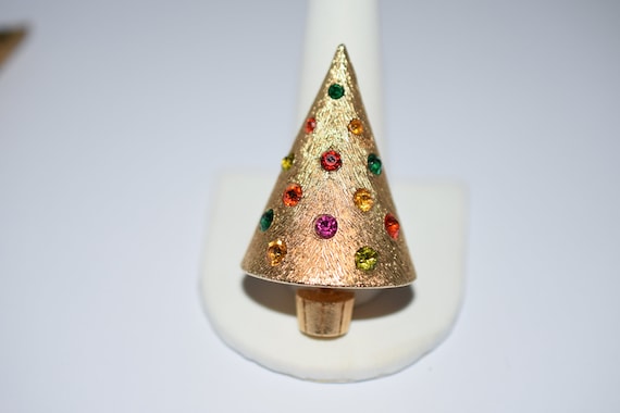 Corocraft, Christmas, Tree, Brooch
