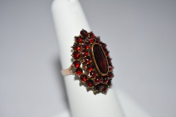 Victorian, Rose Gold, Garnet Ring
