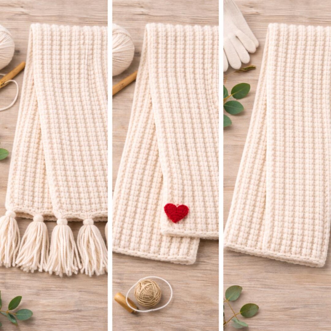 Chunky Ribbed Crochet Scarf Pattern | Easy Beginner BLO (PDF) - Etsy