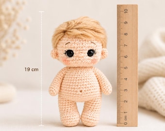 Crochet Baby Doll Pattern, Amigurumi Doll, Cocoon, Bunny Toy, Blanket (PDF Download)