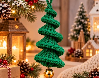 Christmas Crochet Wind Spinner Pattern | Spiral Holiday Decoration (PDF)