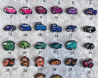 Cars Cartoon Shoe charms