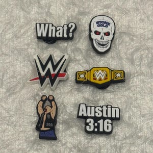 Brottning Steve Austin-mask och bältesskoberlocker