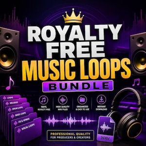 Royalty Free Music Loops Bundle: Professional WAV Audio for Creators (Instant Download)