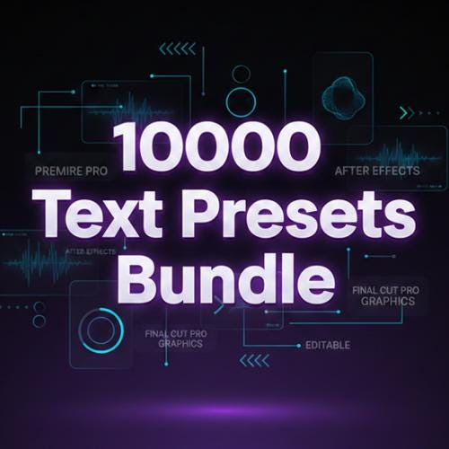Text Message Presets 10000+ Text Presets Bundle Editable Typography Pack Social Media ...