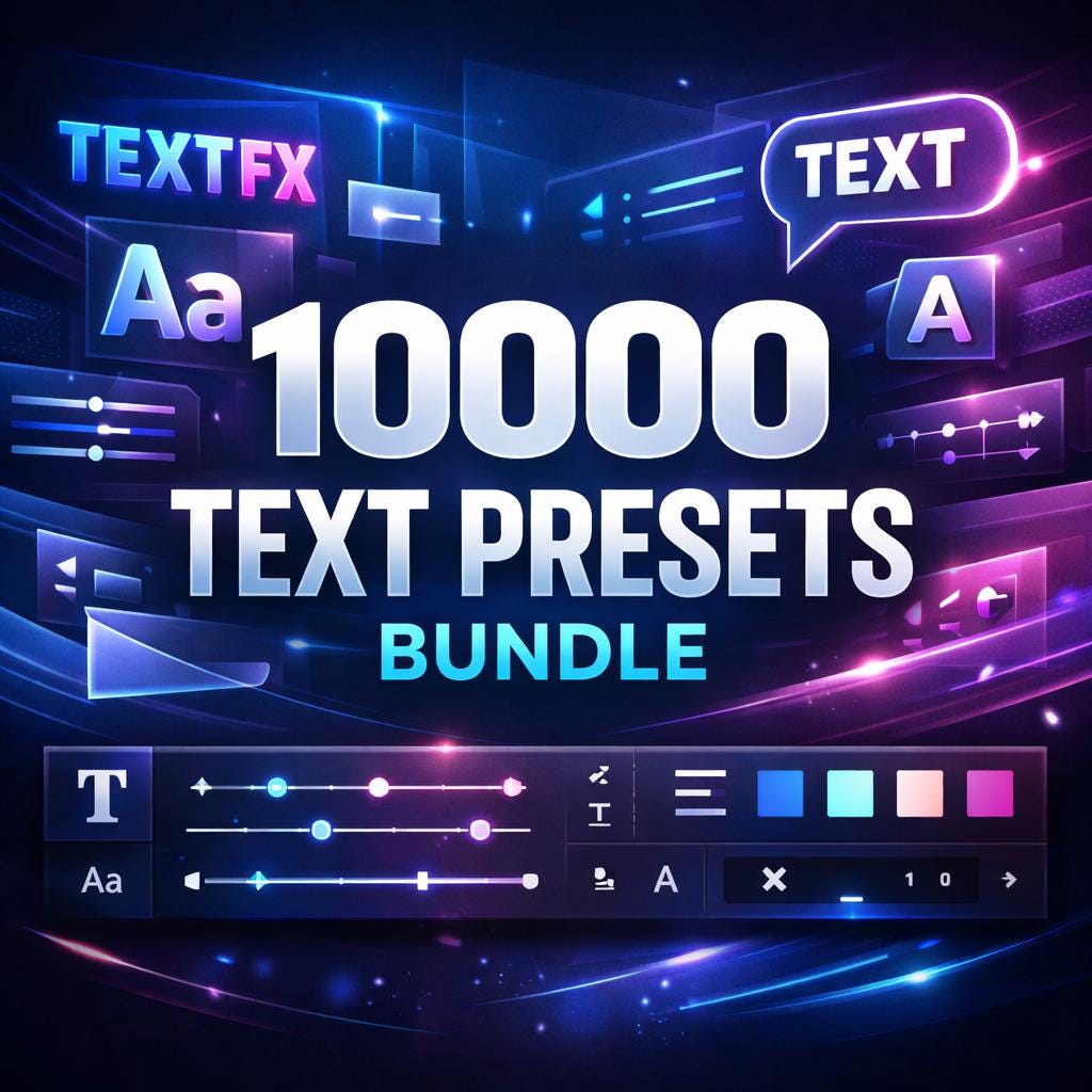 10000+ Text Presets Bundle Editable Typography Pack Social Media ...