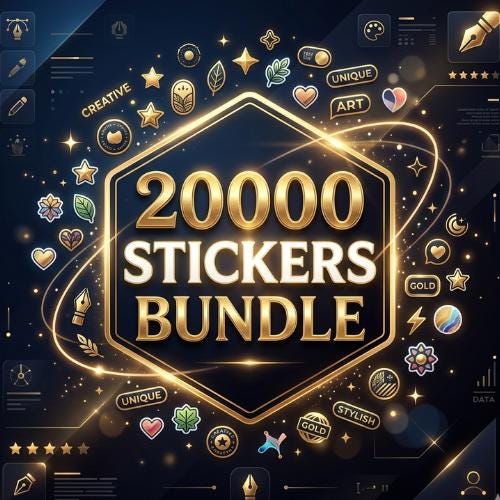 20,000+ Sticker Bundle Printable & Digital Stickers for Planners ...
