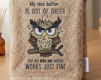 Funny Owl Machine Embroidery Design Bird Digitized File Instant Download PES