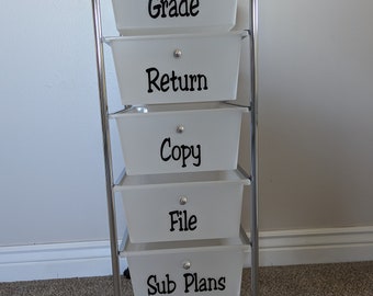 Custom Organization Labels for Teachers, School, Homeschooling (Decals ONLY)