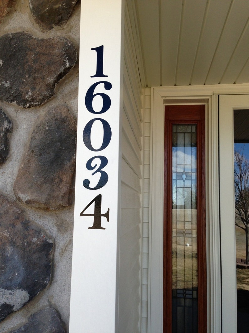 Custom House Number Decal Etsy