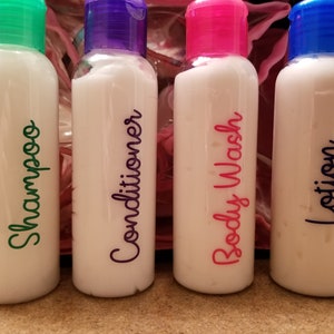 Travel Labels for Your Toiletry Bottles (Decal Only)