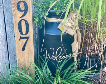 Welcome Milk Can Decal