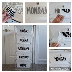 Days of the Week Labels - Etsy