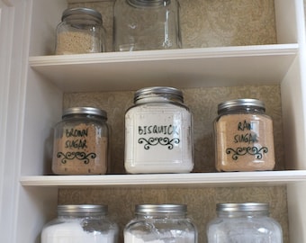 Custom Pantry & Storage Labels