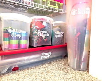 SMALL Storage Label for Organization (Decal ONLY)