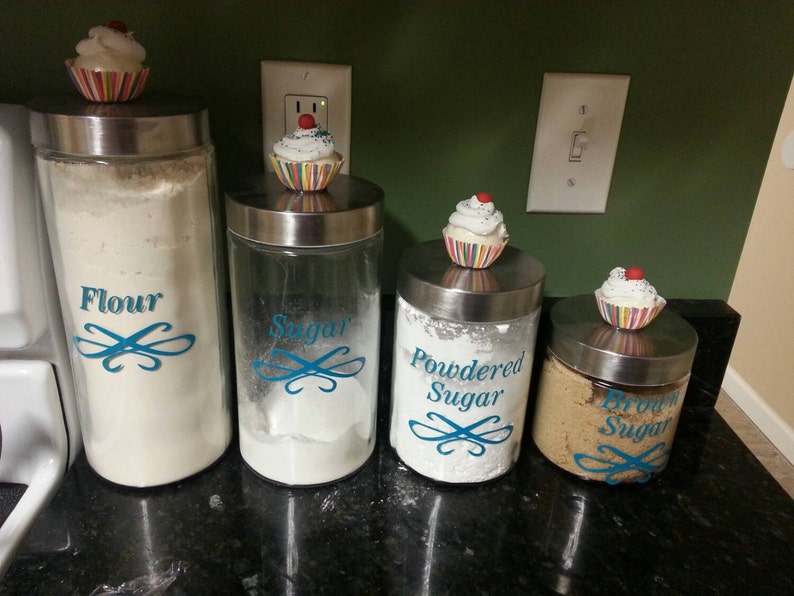 Custom Canister Label for Your Tupperware or Any Other Kitchen Etsy