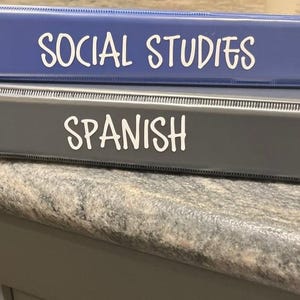 Custom Notebook or Binder Decal (Decal Only)