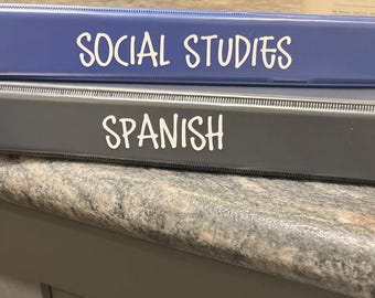 Binder & Notebook Decals