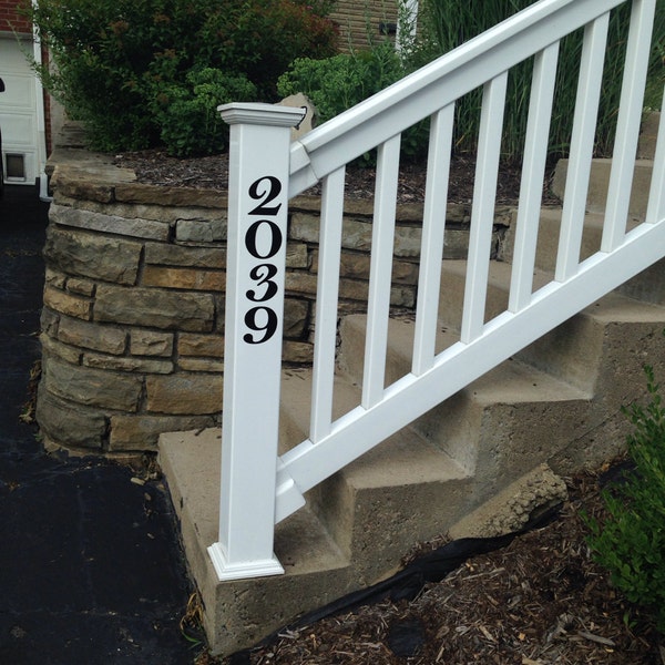 House Number Decal Etsy