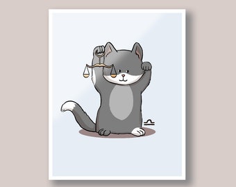 Astrology Libra wall art | Cute astrological and zodiac sign | Personalized zodiac newborn gift | Unique nursery gift for new parents