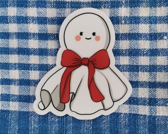 Teru teru bozu clear sticker - Japanese decal, Waterproof for Laptop, Bottles, Planner