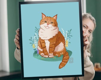 Personalized Cat Portrait with my photos