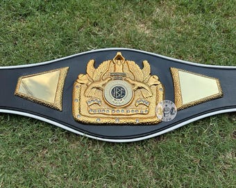 IBC Championship Belt, Gold Boxing Title, Wrestling Trophy Award, Fight Night Prize