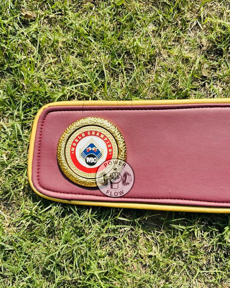 WBO Super Champion Boxing Belt – World Champion Title, Leather Strap image 7
