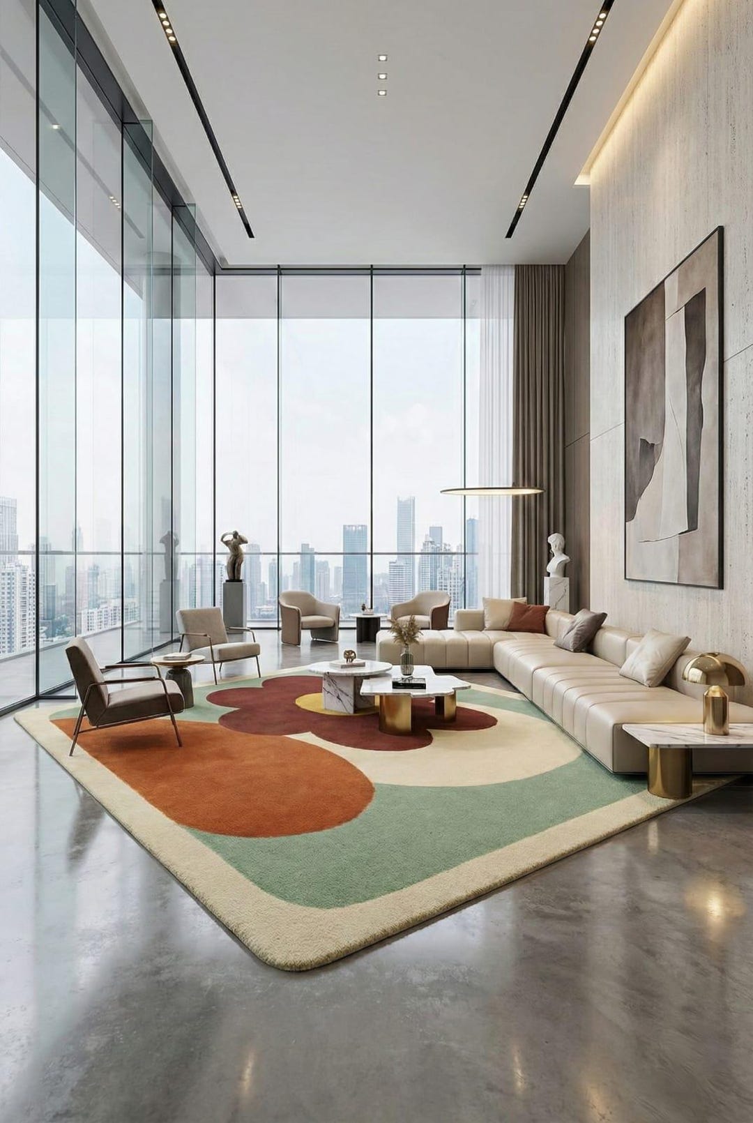 Modern Abstract Area Rug – Luxury Tufted Designer Living Room Rug - Etsy
