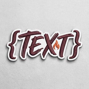 Custom Text Embroidered Patch - Iron On / Sew On Coder Badge, Aesthetic Jacket Backpack Hat Gift