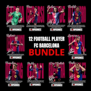 Jugador de fútbol del FC Barcelona PNG, diseño de estrella de fútbol para descargar