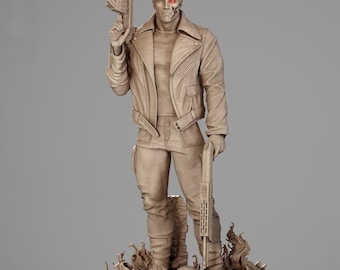 Terminator 1 Sculpture | Iconic Character Figure | STL 3D PRINT Files