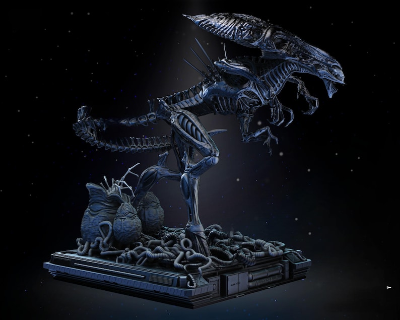 Alien Rubes Majestic Queen Alien Sculpture | Sci-fi Fantasy Collector | STL 3D ...