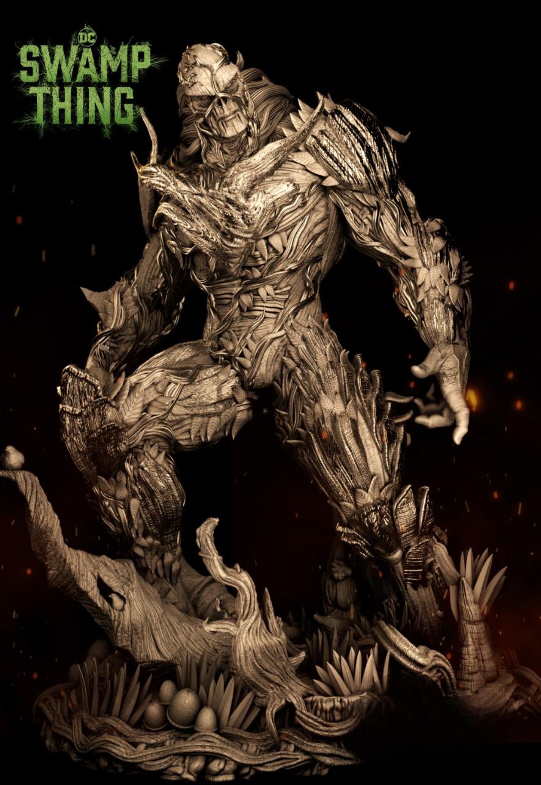 Swamp Thing Sculpture | Detailed Character Figure | STL 3D PRINT Files ...