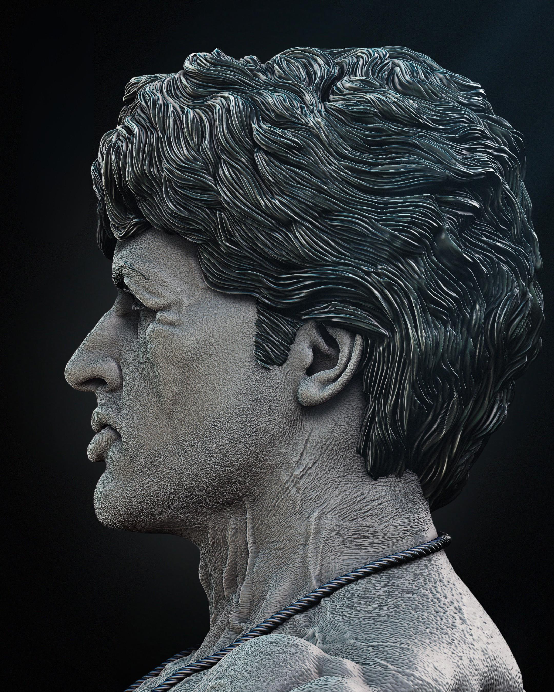 Rocky Balboa Portrait Bust | Heroic Character Sculpture | STL 3D PRINT ...