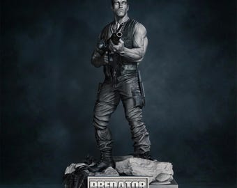 Jungle Commando-actiestandbeeld | Tactische heldfiguur | STL 3D PRINT-bestanden