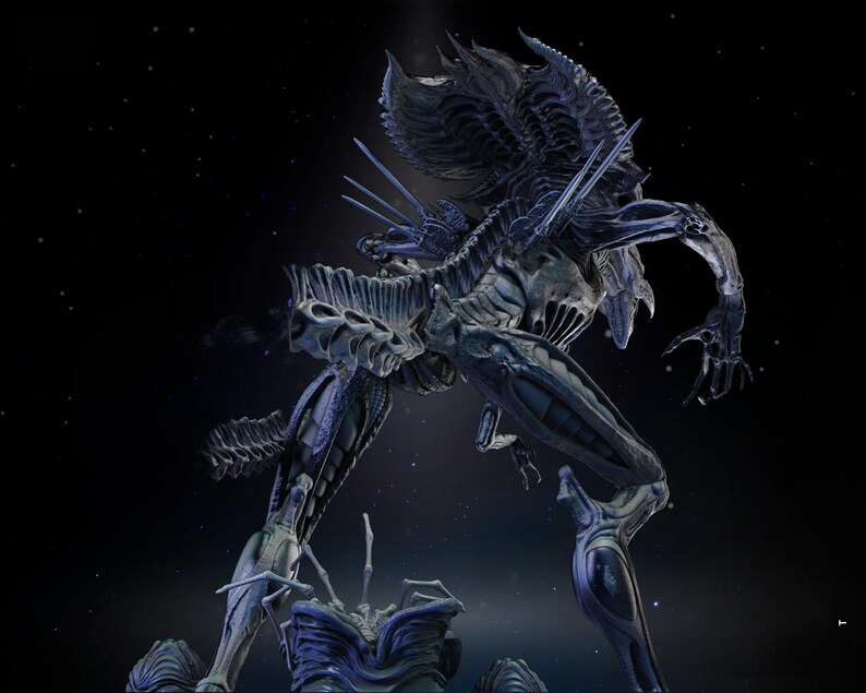 Majestic Queen Alien Sculpture | Sci-fi Fantasy Collector | STL 3D ...