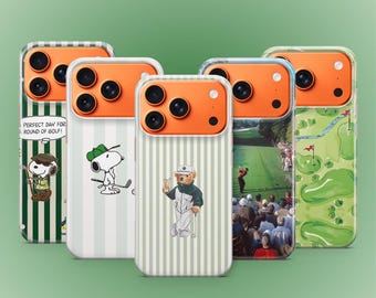Golf Phone Case Golfing Sport Golfer Club Patern Cover for iPhone 17 16 15 14 13 12 Samsung S26 S25 S24 S23 A57 A55 A17 A16 Pixel 10 9 8 7