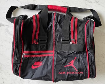 Vintage OG Nike Air Jordan Original World Print Duffle Gym Bolso bandolera